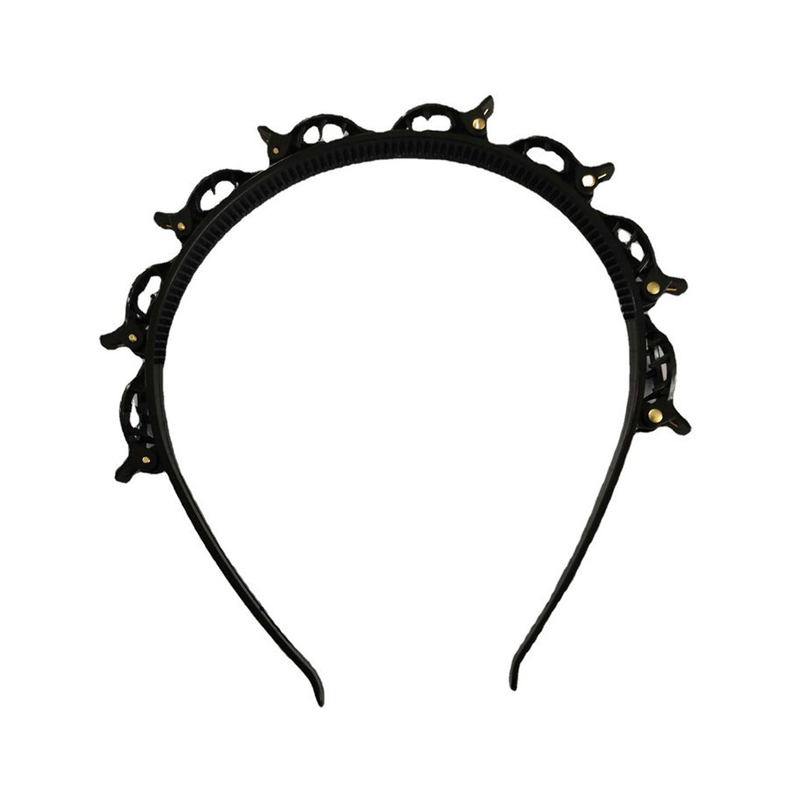 Acrilico fascia di testa in plastica in plastica con clip