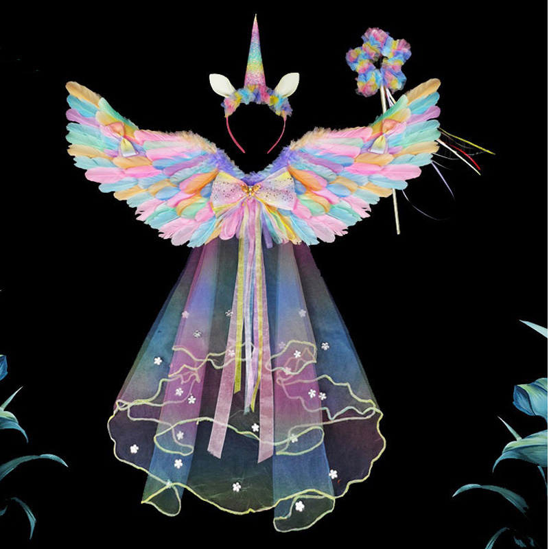 Angel Baby Feather Wing con LED