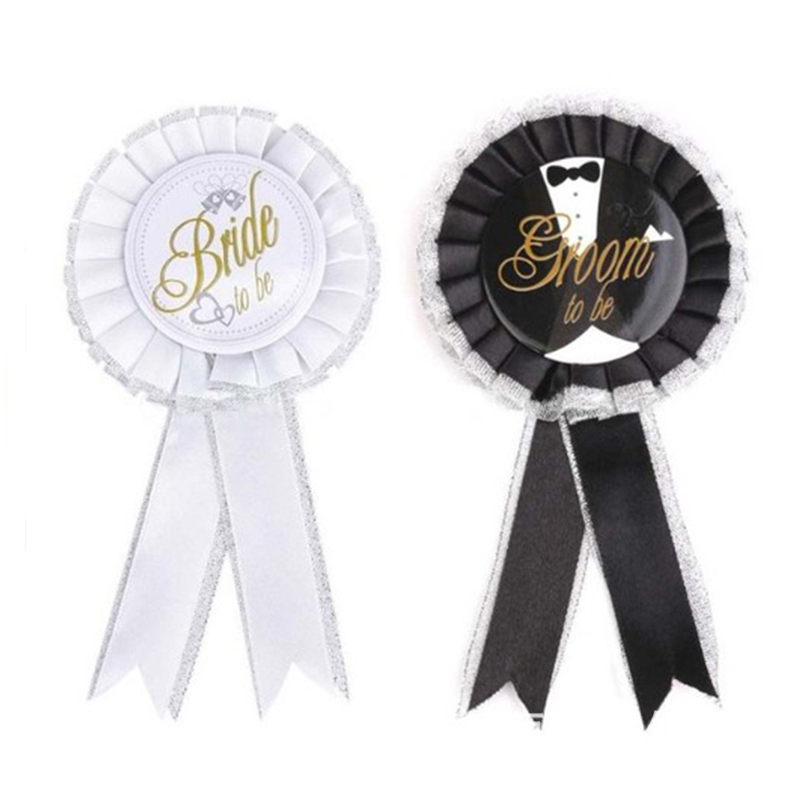 Badge sposo per badge sposa per il matrimonio