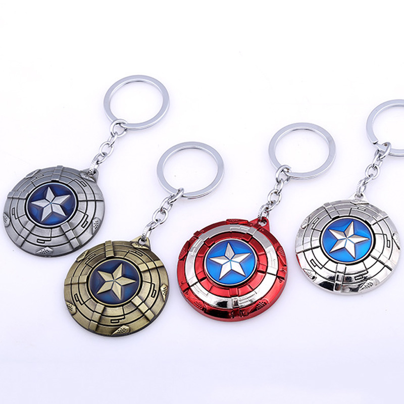 Keetchain di Captain America Shield Metal