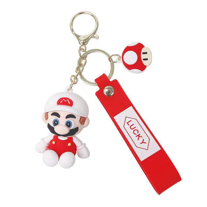 Cartoon Mario Bro portachiavi anime PVC