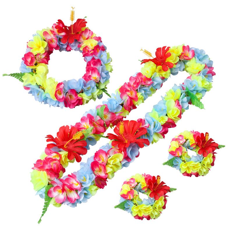 Leis di fiori hawaiani per laurea di matrimonio