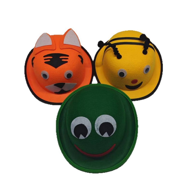 Cappelli rotondi con personaggi animali per bambini