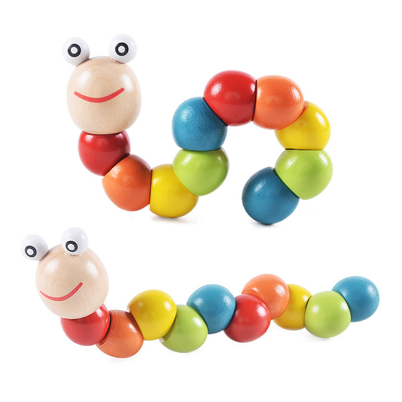 Bambini Educational Wooden Insect Insect Worm Toys