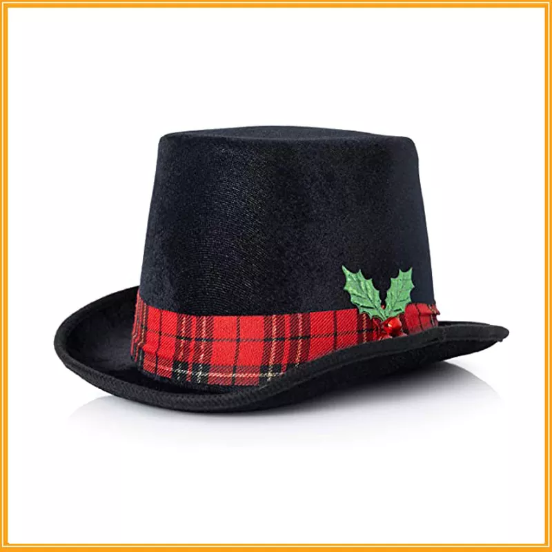 Cappello a cilindro di Natale Caroler