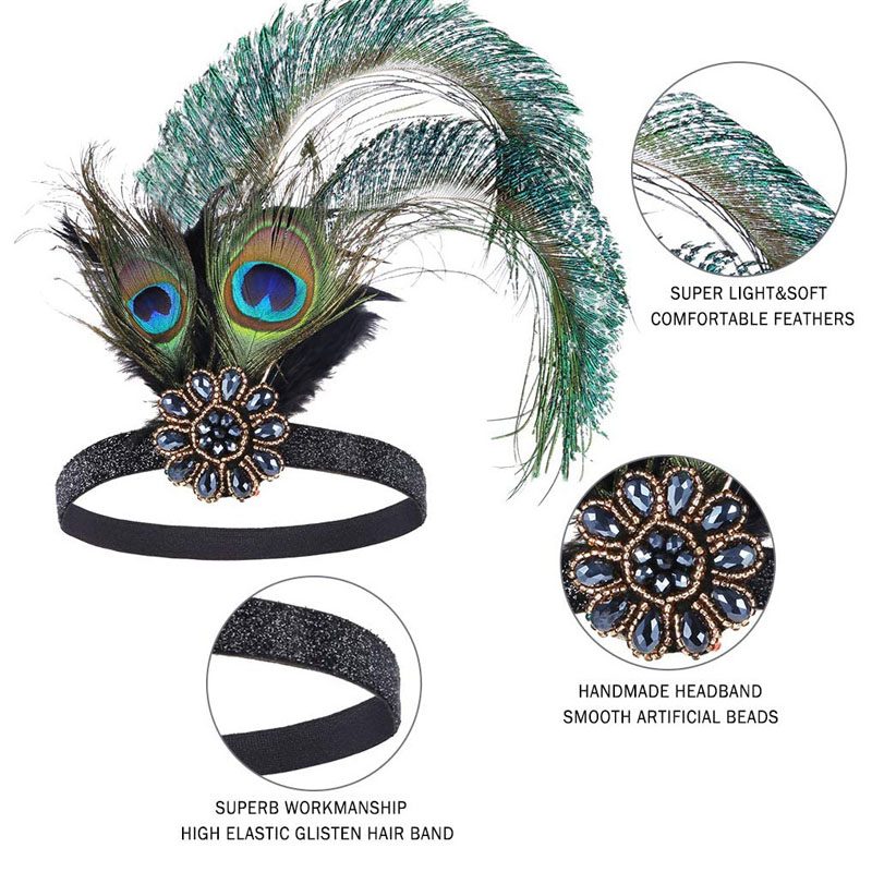 Accessori per travestimenti da ragazza flapper Costume da gangster Gatsby