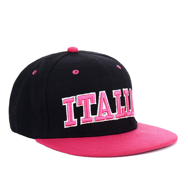 Gorras Hip Hop Flat Bill 6 pannelli Sport Snapback Cappello