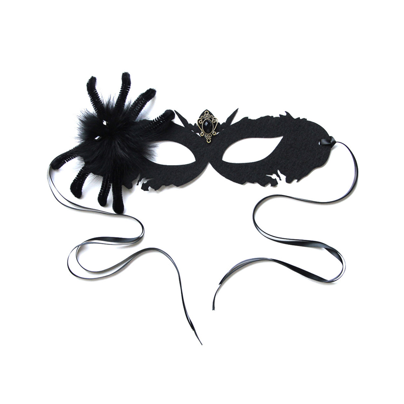 Maschera di morte di Halloween Black Spider