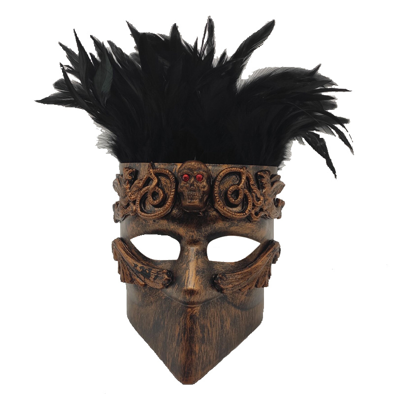 Maschera di piume di Halloween