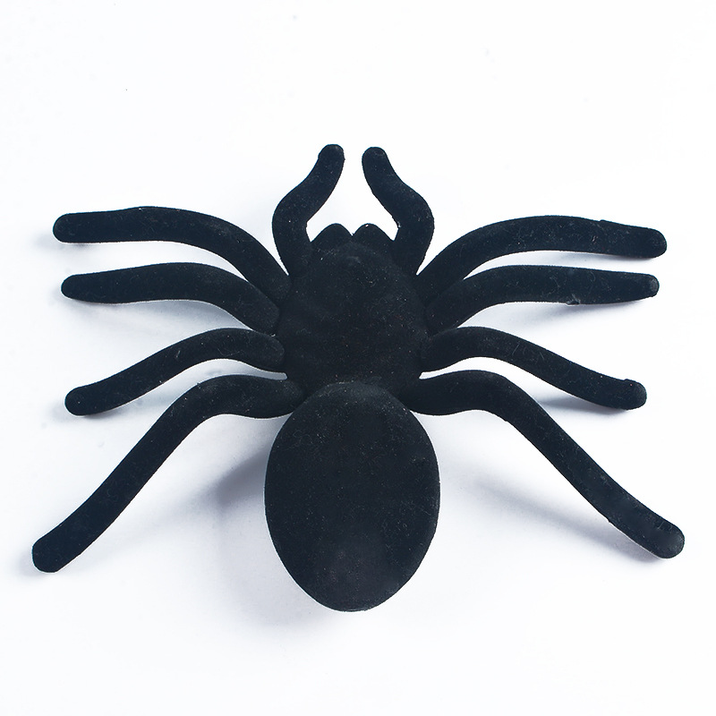 Halloween grande ragno peluche nero