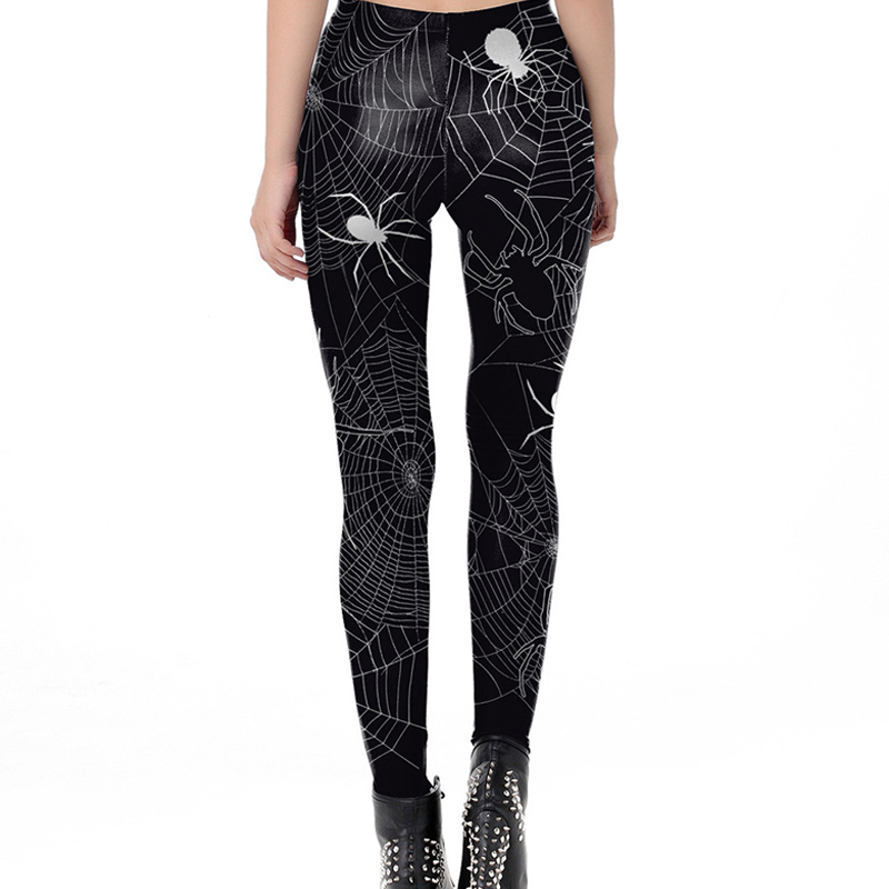 Pantaloni da allenamento per yoga di notte di Halloween Pantaloni con stampa Collant Leggings