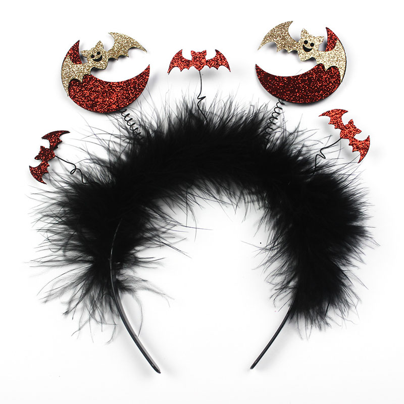 Fascia per capelli con piume per accessori per feste di Halloween