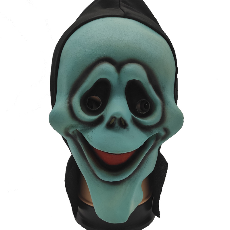 Maschera da fantasma strega in plastica di Halloween