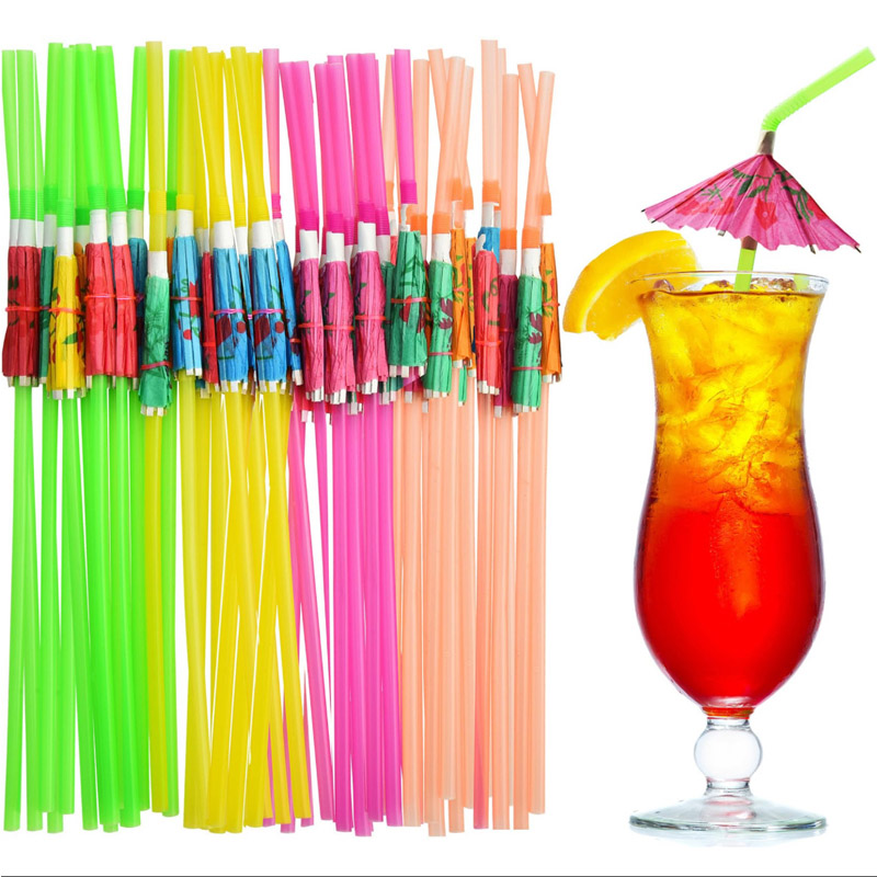 Paglia ombrello in stile hawaiano