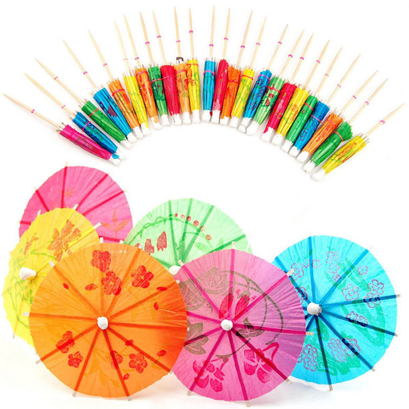 Mini ombrello di parasol tropicale hawaiano