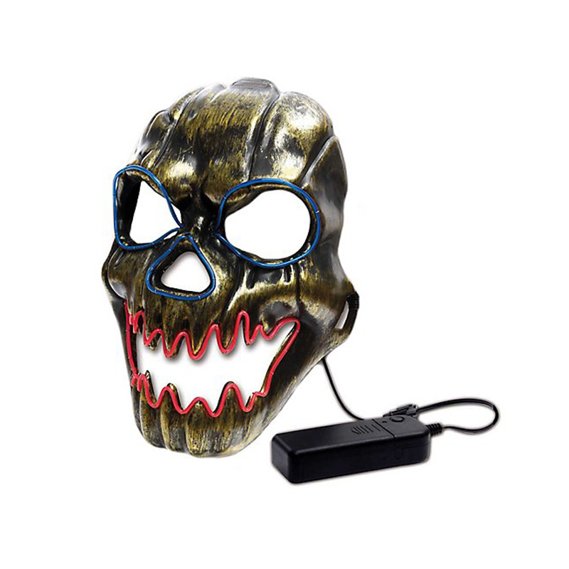 Maschera smorfosa spaventosa a LED