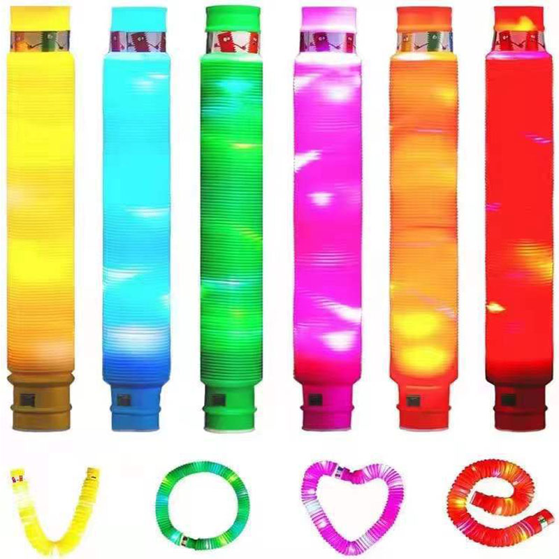 Accendi i bastoncini luminosi con tubi pop a LED per bambini