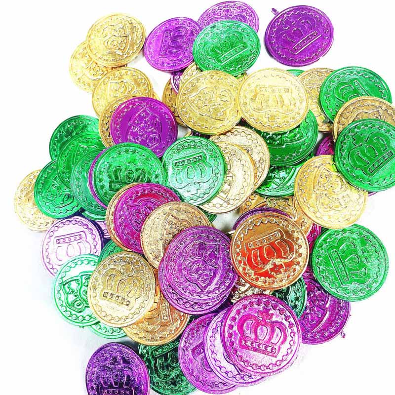 Monete di plastica del Mardi Gras
