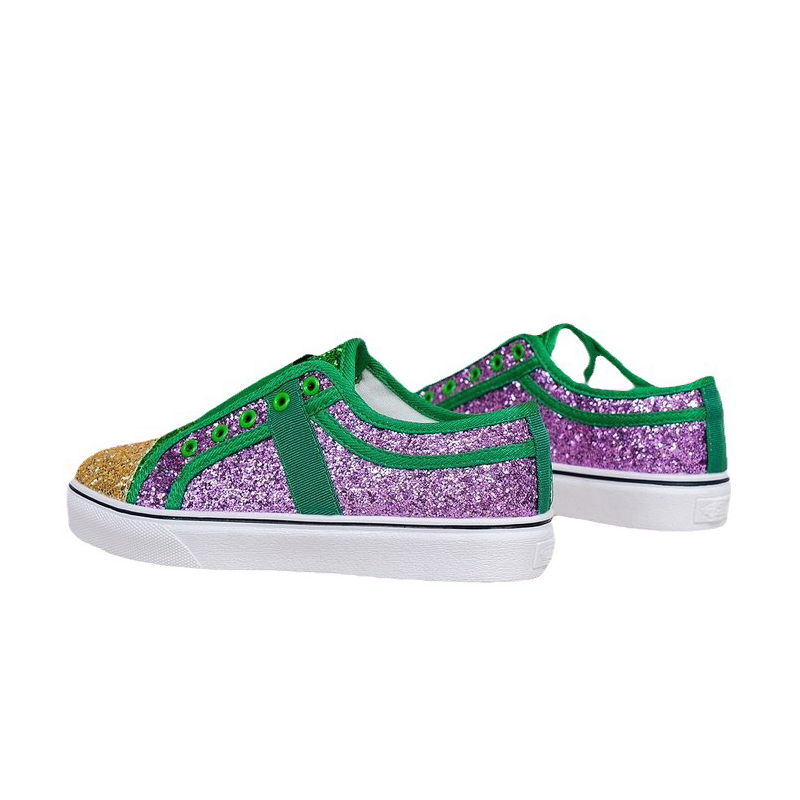 Scarpe sportive da donna con glitter scintillanti Mardi Gras