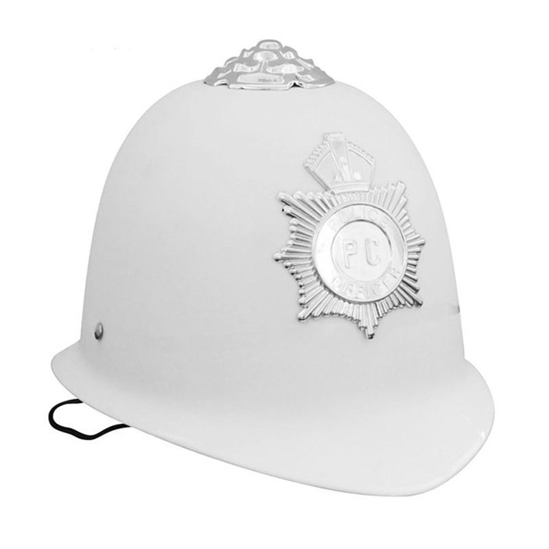 Accessorio per costume da agente di polizia, cappello da casco della polizia di Bobby