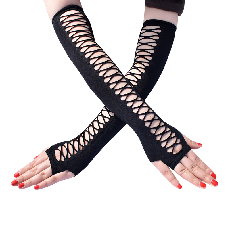 Fishnet Elastic Party sexy guanti sexy lunghi