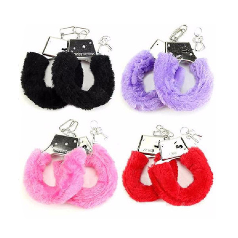Manette di peluche in metallo