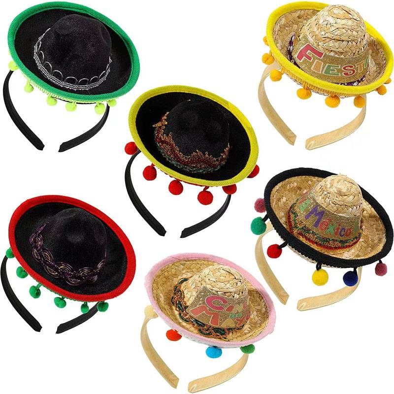 Cappello decorazione bottiglia sombrero messicano per animali domestici