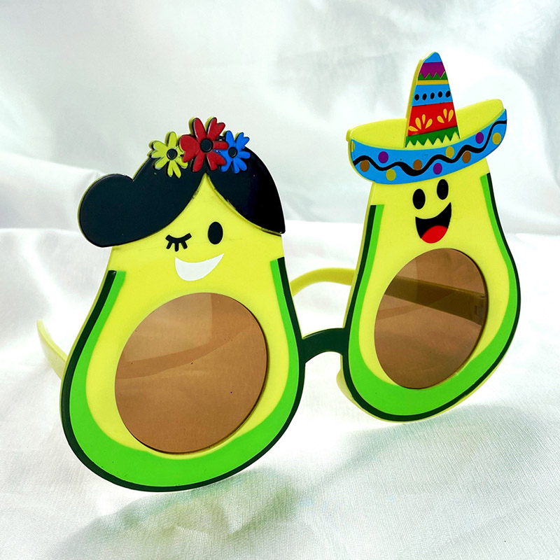 Occhiali a forma di avocado per feste