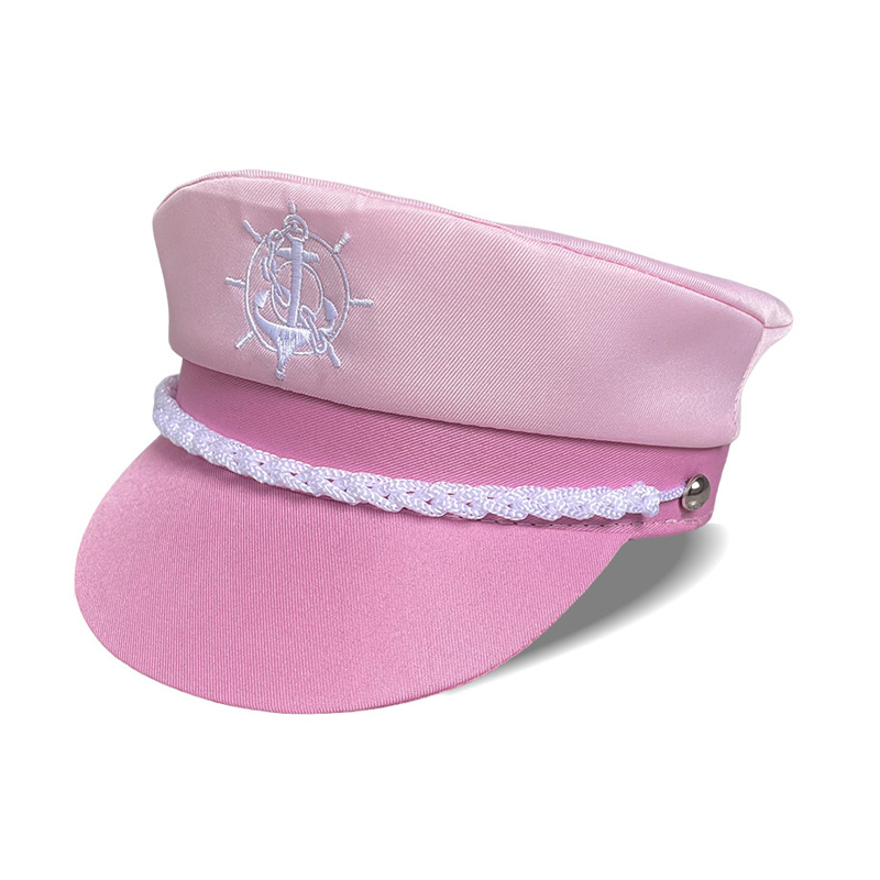 Cappello capitano in barca elegante rosa