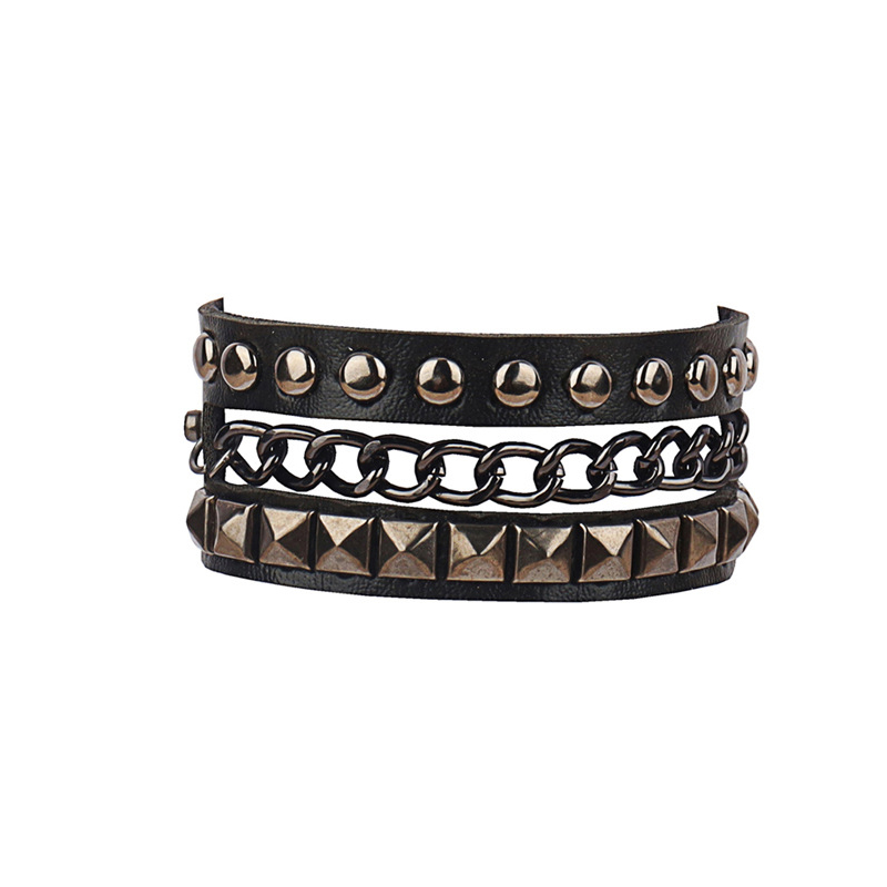 Braccialetto in pelle in pelle PU