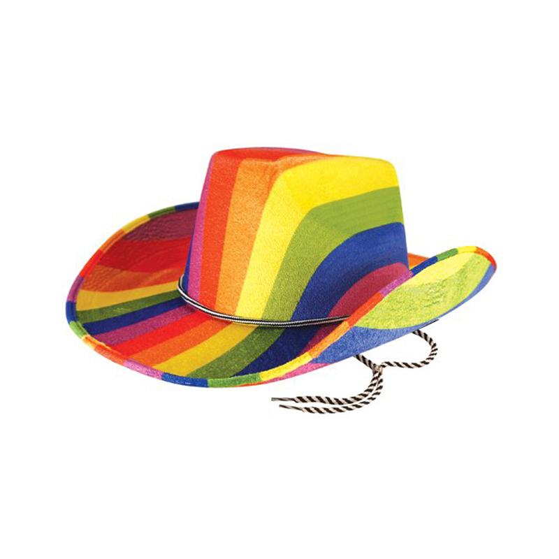 Cappello da cowboy in EVA canarino composito arcobaleno