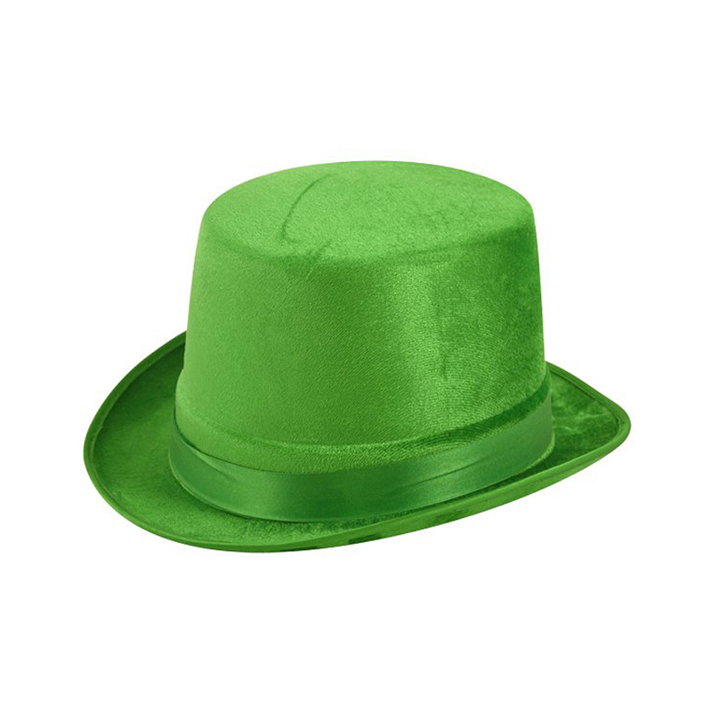 Cappello da guida di San Patrizio Cappello a cilindro verde irlandese