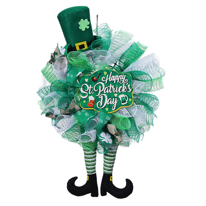Decorazione per la casa della ghirlanda di peluche di St. Patrick
